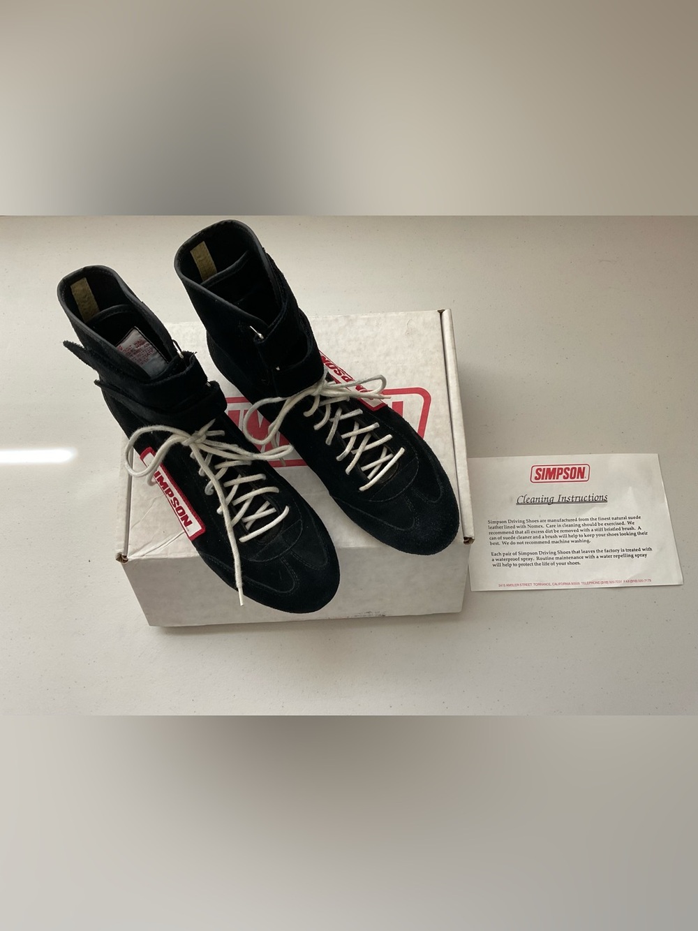 Simpson High Top Driving Shoes 28800 Black